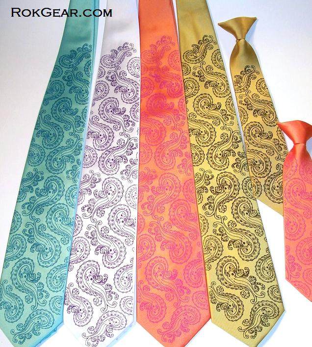 RokGear Clock Works Design Men's Necktie print to order custom colors